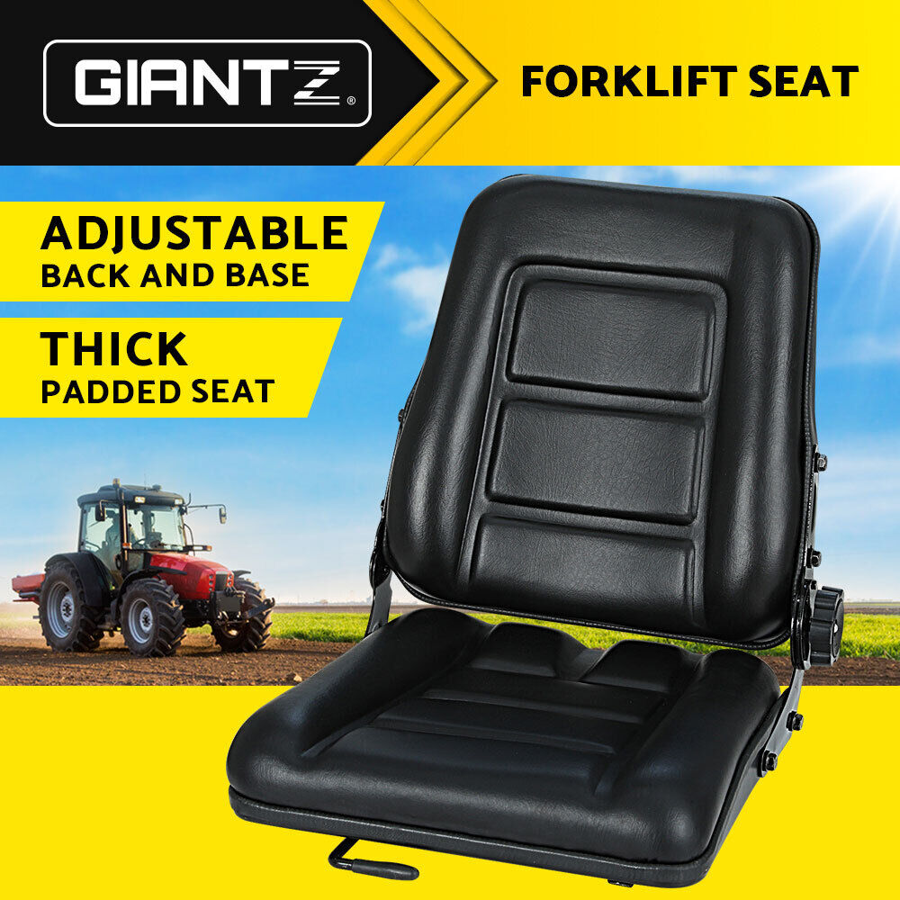 Giantz Tractor Seat Forklift Excavator Truck Backrest Chair Adjustable Universal