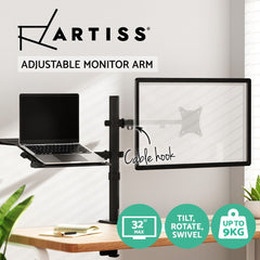 Artiss Monitor Arm Desk Mount Laptop Tray