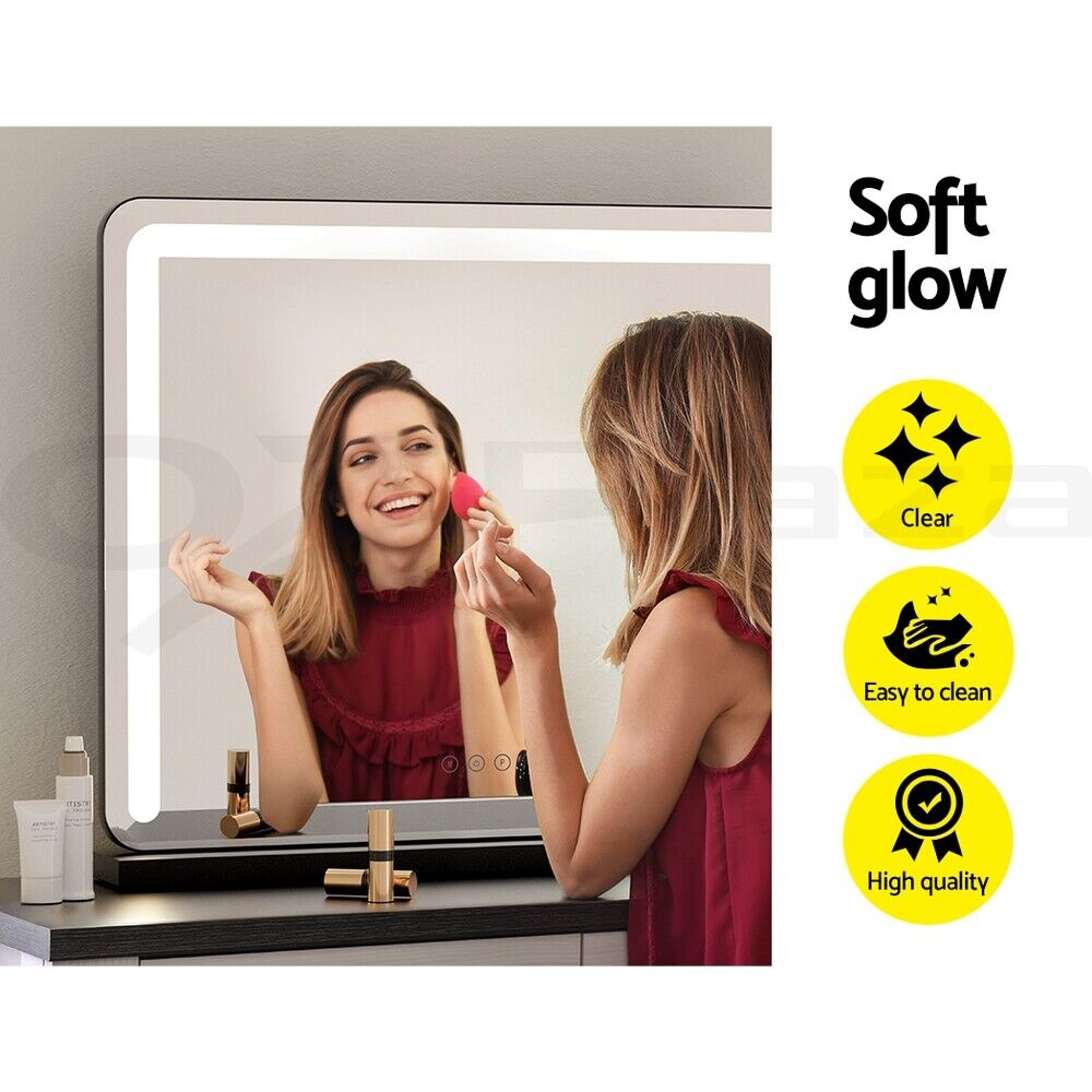 Embellir Makeup Mirror With Light Hollywood Vanity LED Tabletop Mirrors 50X60CM