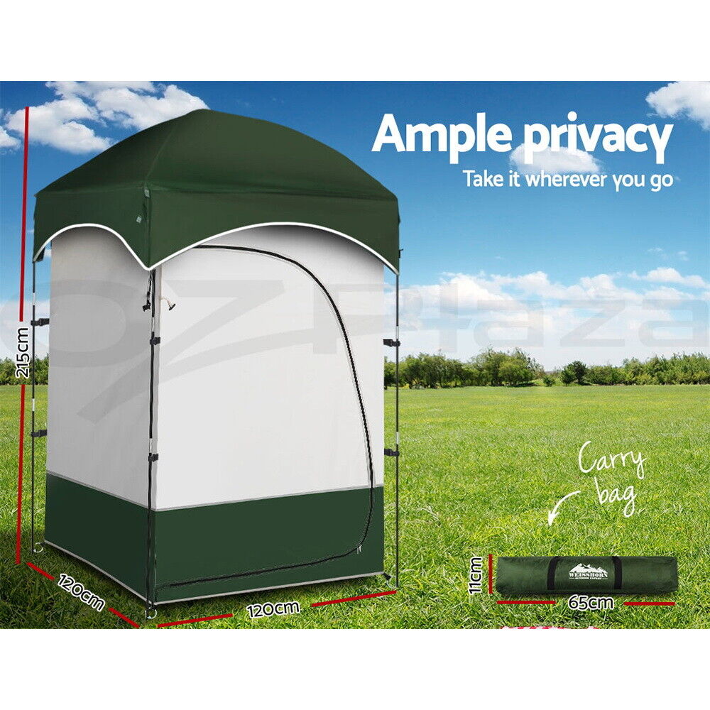 Weisshorn Camping Shower Toilet Tent Outdoor Portable Changing Room Ensuite