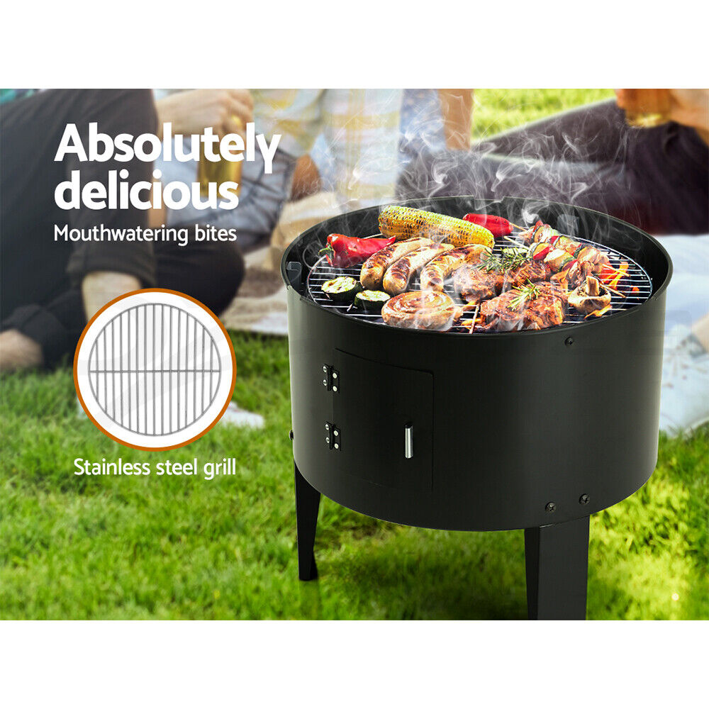 Grillz BBQ Grill 3-In-1 Charcoal Smoker