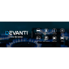 Devanti Gas Cooktop 60cm Stove Hob Black