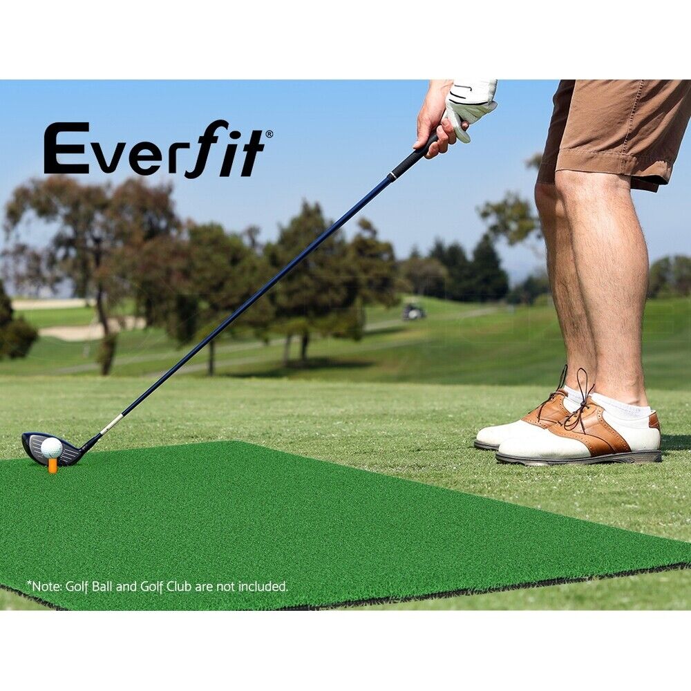 Everfit Golf Hitting Practice Mat Portable Driving Range Training Aid 80x60cm