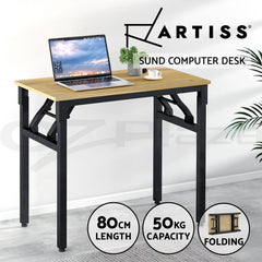 Artiss Computer Desk Laptop Table Bookshelf Storage Rack Home Office Study Black