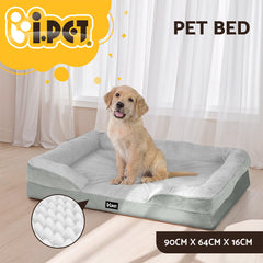 i.Pet Pet Bed Dog Calming Soft Cushion Egg Crate Large Sofa Washable Removable