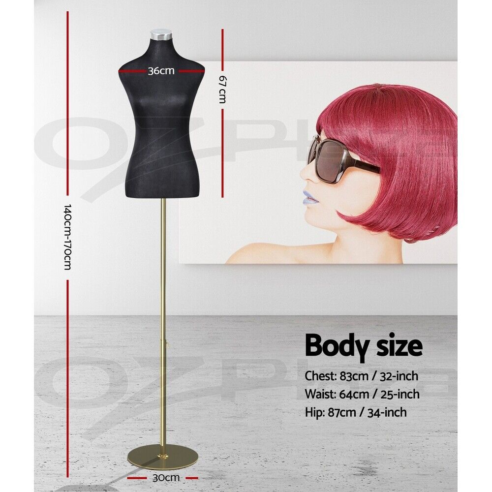 Embellir Female Mannequin Dummy Model Dressmaker Clothes Display Torso Tailor BK