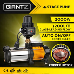 Giantz High Pressure Water Pump Multi Stage Garden Farm Rain Tank Irrigation