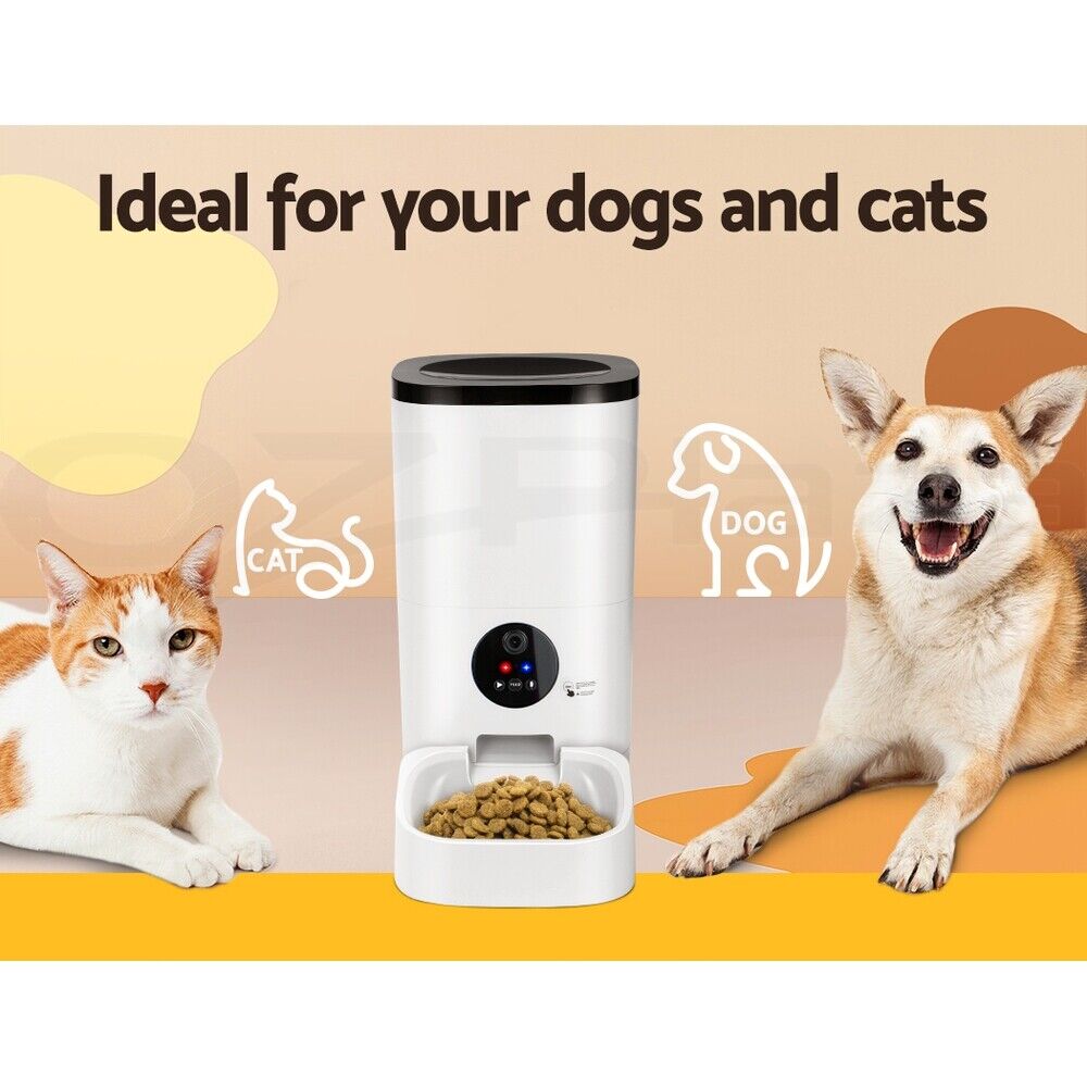 i.Pet Automatic Pet Feeder 6L Wifi Camera Dog Cat Smart Food Dispenser Timer