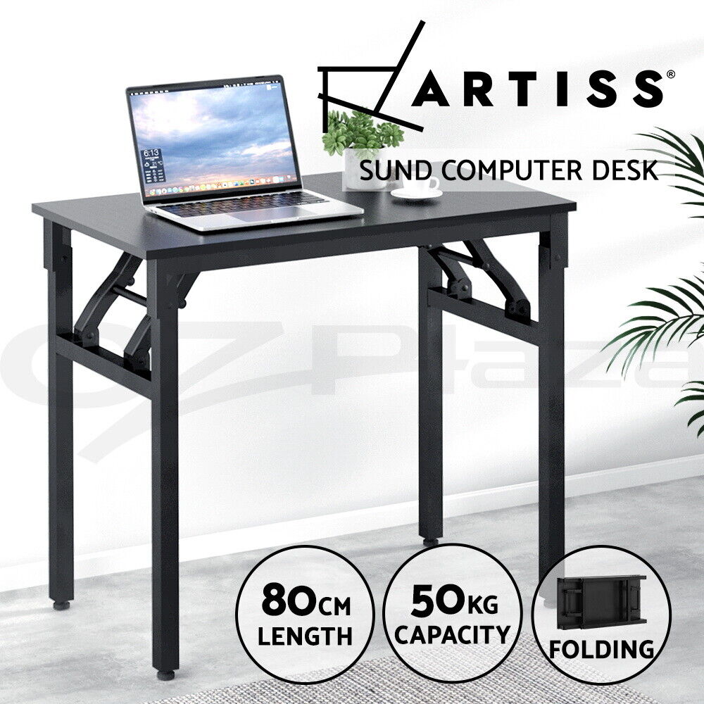 Artiss Computer Desk Foldable Balck 80CM