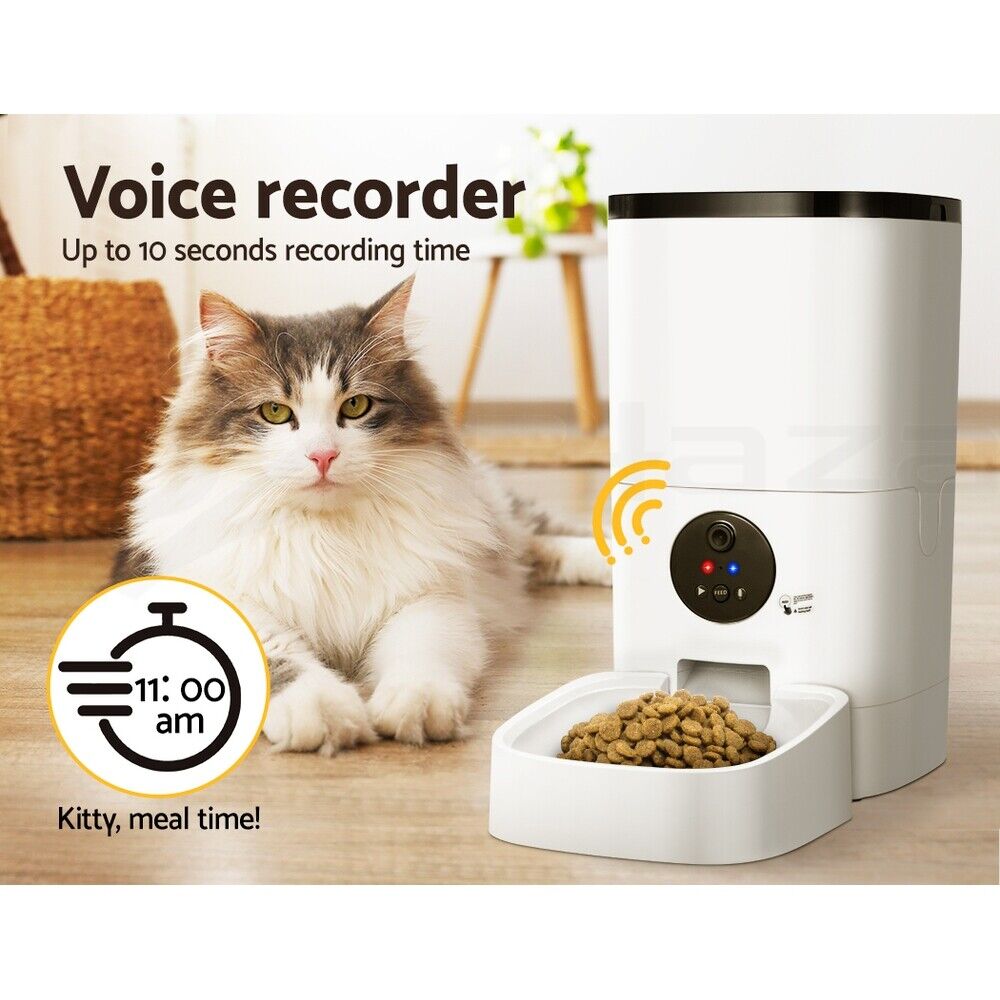 i.Pet Automatic Pet Feeder 6L Wifi Camera Dog Cat Smart Food Dispenser Timer