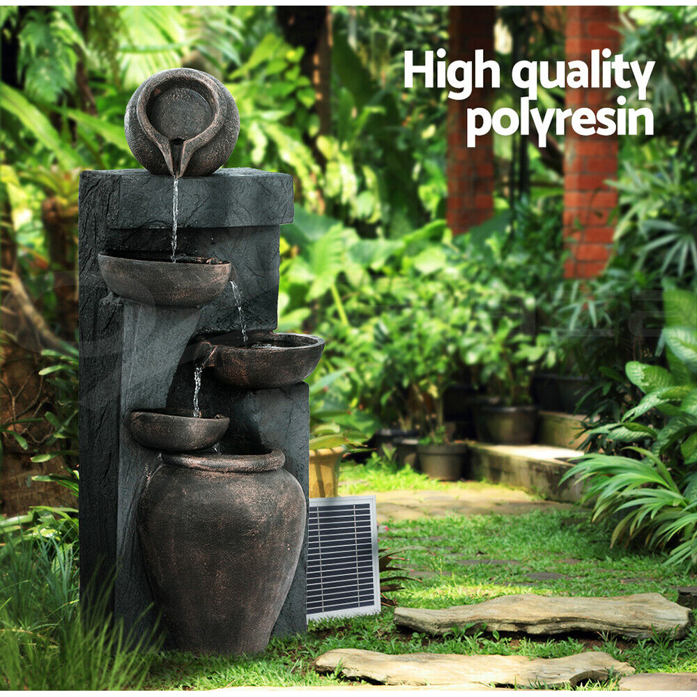 Gardeon Solar Water Feature 5-Tier 99cm