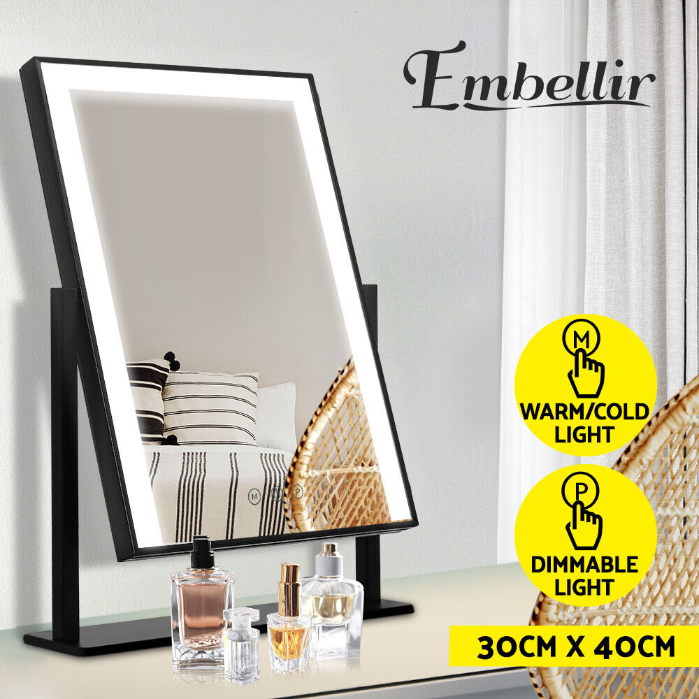 Embellir Hollywood Makeup Mirror With Light LED Strip Standing Tabletop