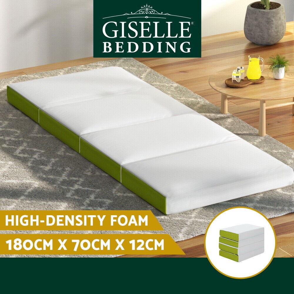 Giselle Bedding Foldable Mattress Folding Foam Single Green