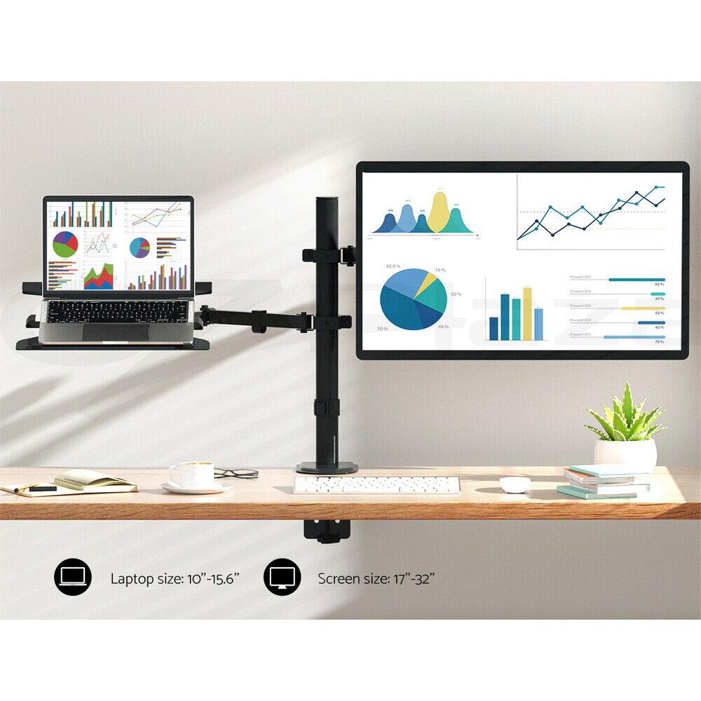 Artiss Monitor Arm Desk Mount Laptop Tray