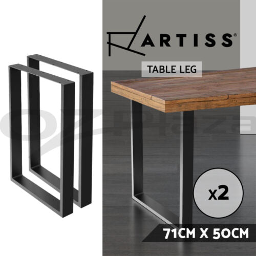 Artiss Metal Table Legs DIY Rectangular 71X50CM Set of 2