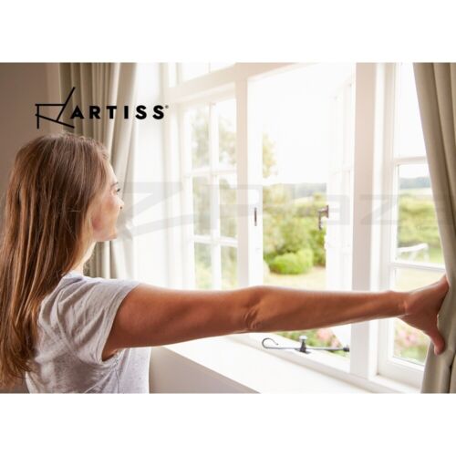 Artiss 2X Blockout Curtains Eyelet 300x230cm Beige