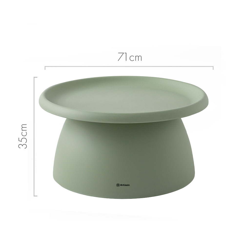 ArtissIn Coffee Table Round 71CM Plastic Green