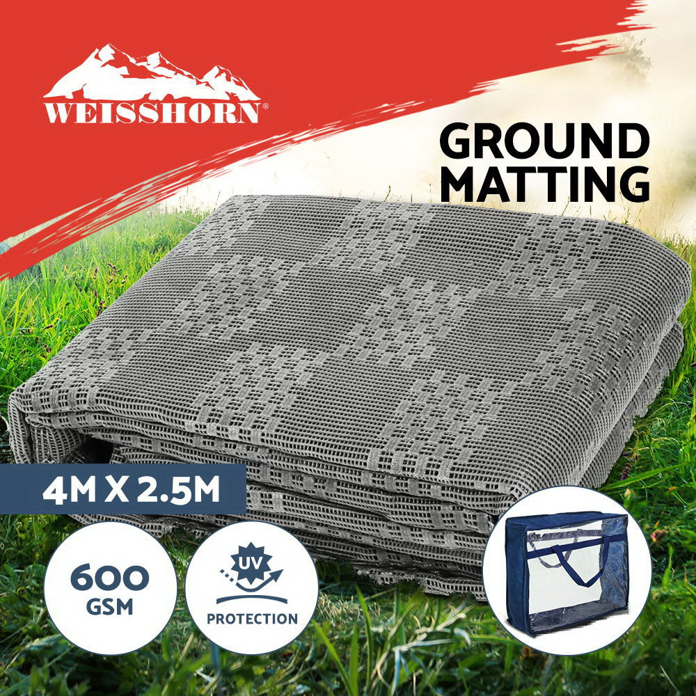 Weisshorn 4M X 2.5M Annex Matting 600GSM Floor Mats Mesh Caravan Camping Annexe