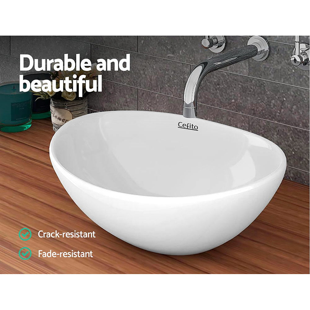 Cefito Bathroom Basin Ceramic Vanity Sink Hand Wash Bowl 41x34cm