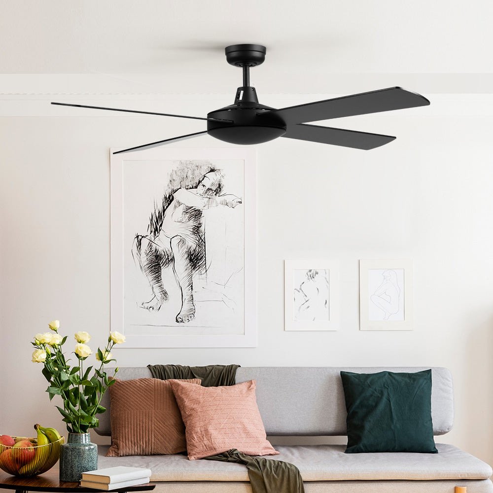 Devanti 52'' Ceiling Fan Wooden Blades Fans with Remote Control Timer 1300mm