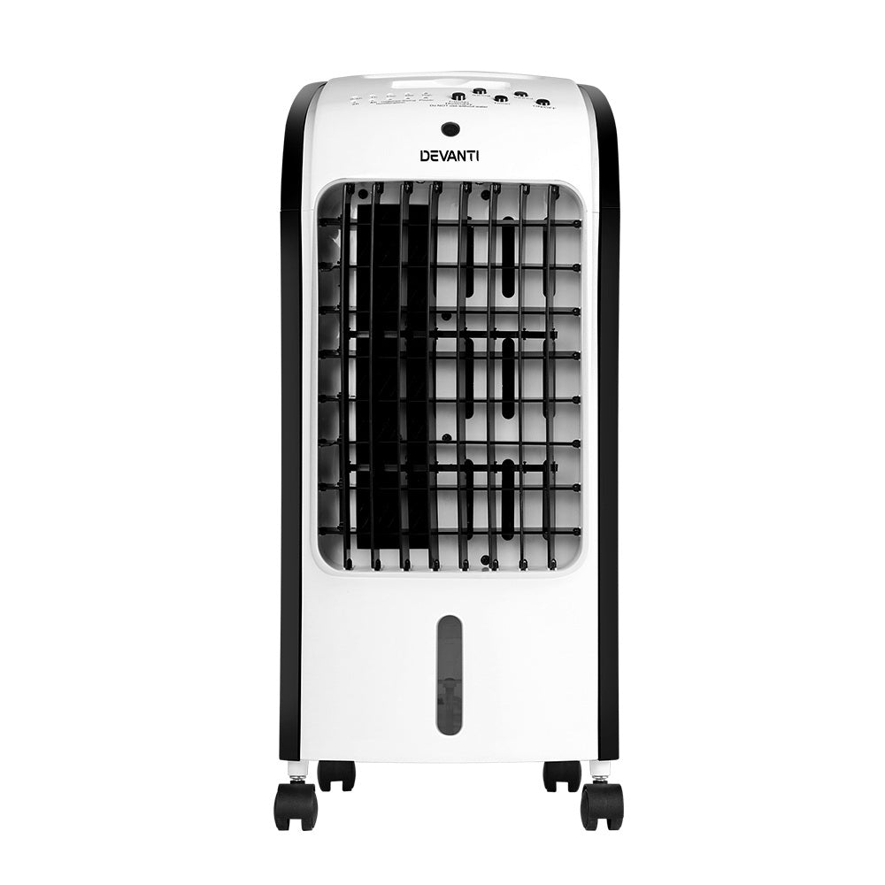 devanti evaporative air cooler conditioner 4l portable