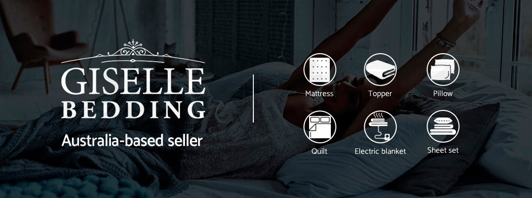 Giselle Bedding Mattress Topper Pillowtop Protector Pad King Single