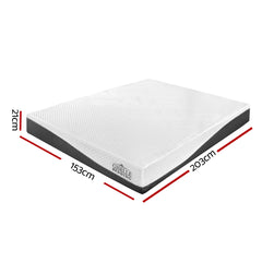 Giselle Bedding Memory Foam Mattress Bed Cool Gel Non Spring 21cm Queen