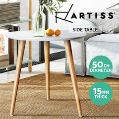 Artiss Coffee Table Round 50CM Callix