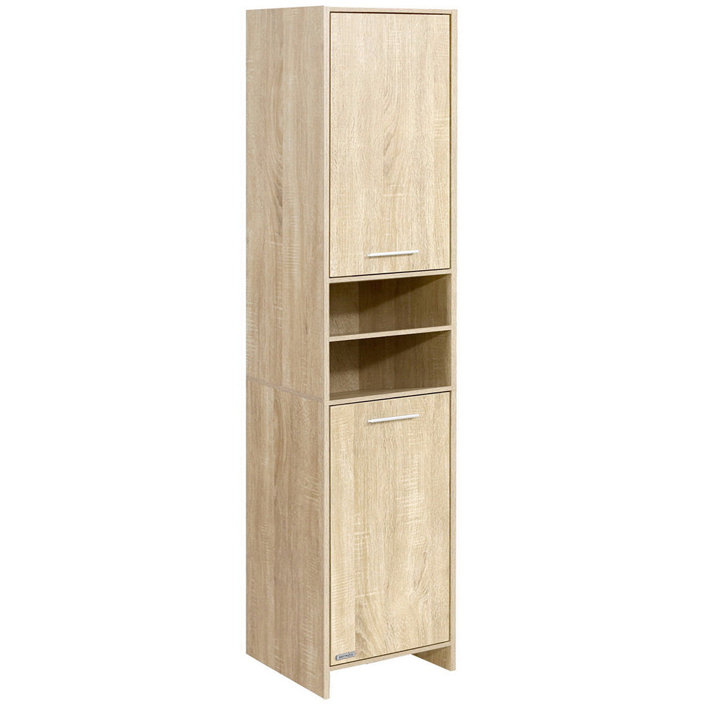 Artiss Bathroom Cabinet Storage Tallboy Furniture Tall Toilet Cupboard 185cm Oak