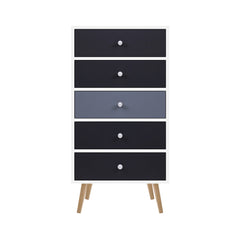 Artiss 5 Chest of Drawers - BONDS White