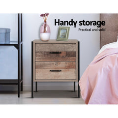 Artiss Bedside Tables Drawers Side Table Wood Nightstand Storage Cabinet Bedroom