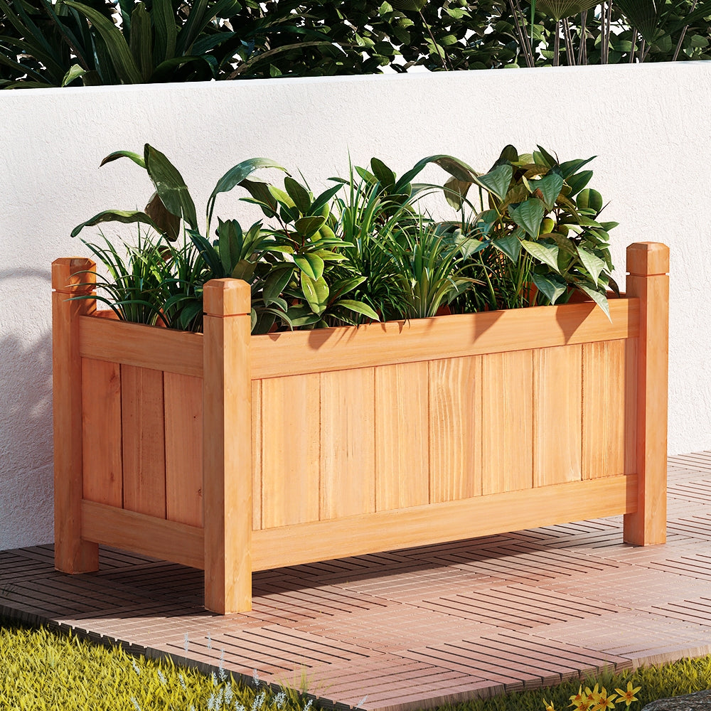 Greenfingers Garden Bed Raised Wooden Planter Box Vegetables 60x30x33cm