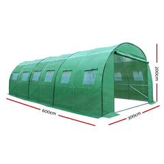 Greenfingers Greenhouse 6x3x2M Walk in Green House Tunnel Plant Garden Shed Dome