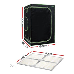 Greenfingers Grow Tent Light Kit 150x150x200CM 4500W LED Full Spectrum