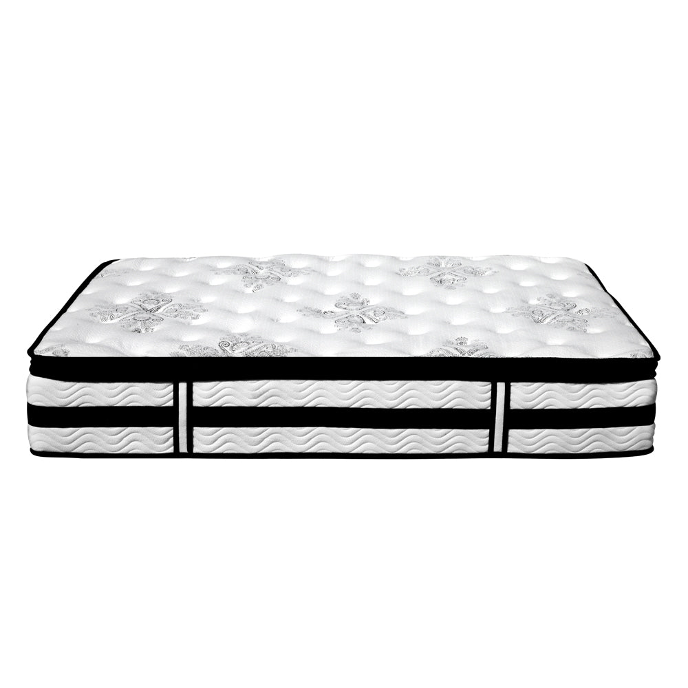 Giselle Bedding Algarve Euro Top Pocket Spring Mattress 34cm Thick Queen