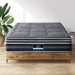 Giselle 35cm KING Mattress Bed 7 Zone Dual Euro Top Pocket Spring Medium Firm