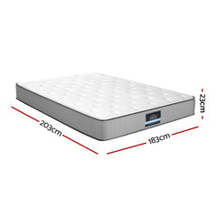 Giselle Bedding King Mattress Extra Firm Pocket Spring Foam Super Firm 23cm