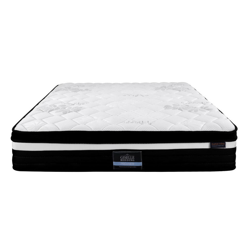 Giselle Bedding Regine Euro Top Pocket Spring Mattress 28cm Thick - Queen