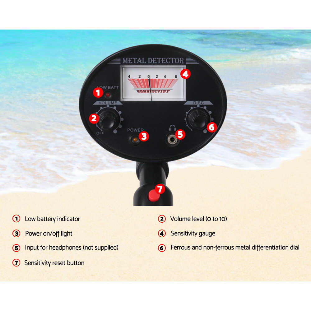 Metal Detector Pinpointer Deep Sensitive Searching Gold Digger Hunter