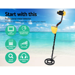 Metal Detector Deep Sensitive LCD Searching Gold Digger Treasure Hunter