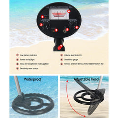 Deep Metal Detector Sensitive Searching Gold Digger Treasure Hunter Easy