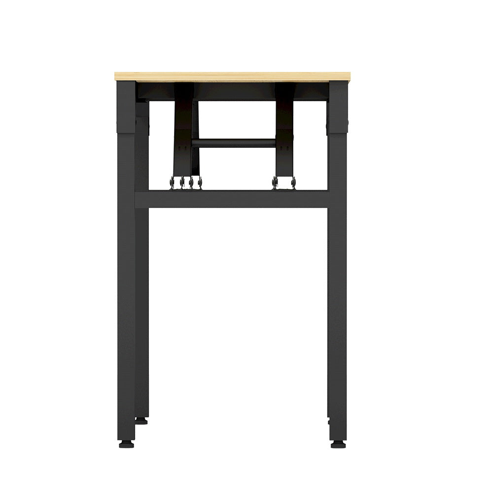 Artiss Computer Desk Laptop Table Bookshelf Storage Rack Home Office Study Black