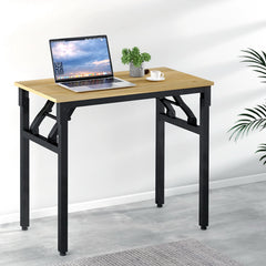 Artiss Computer Desk Laptop Table Bookshelf Storage Rack Home Office Study Black