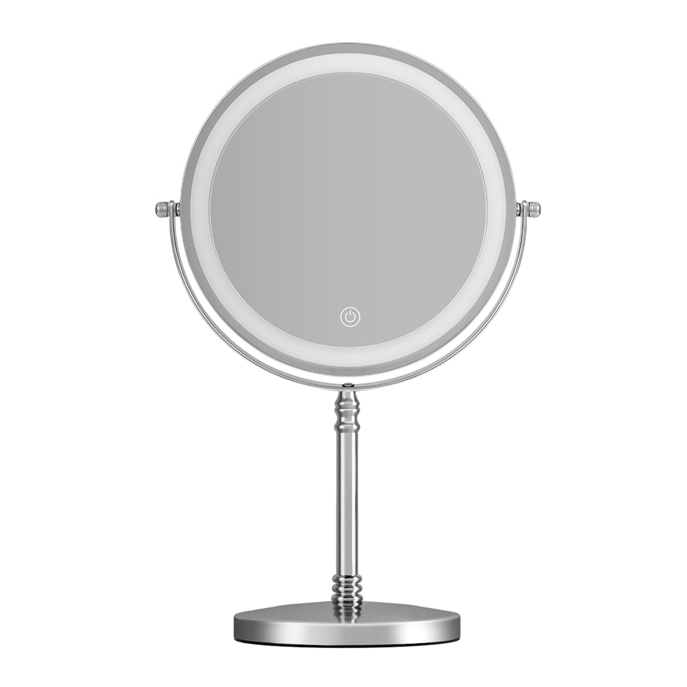 Embellir Makeup Mirror LED Light Cosmetic Round 360-Degree Rotation 10X Magnifying