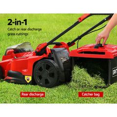 Giantz Lawn Mower Cordless Electric Lawnmower Lithium 40V Battery Powered Catch