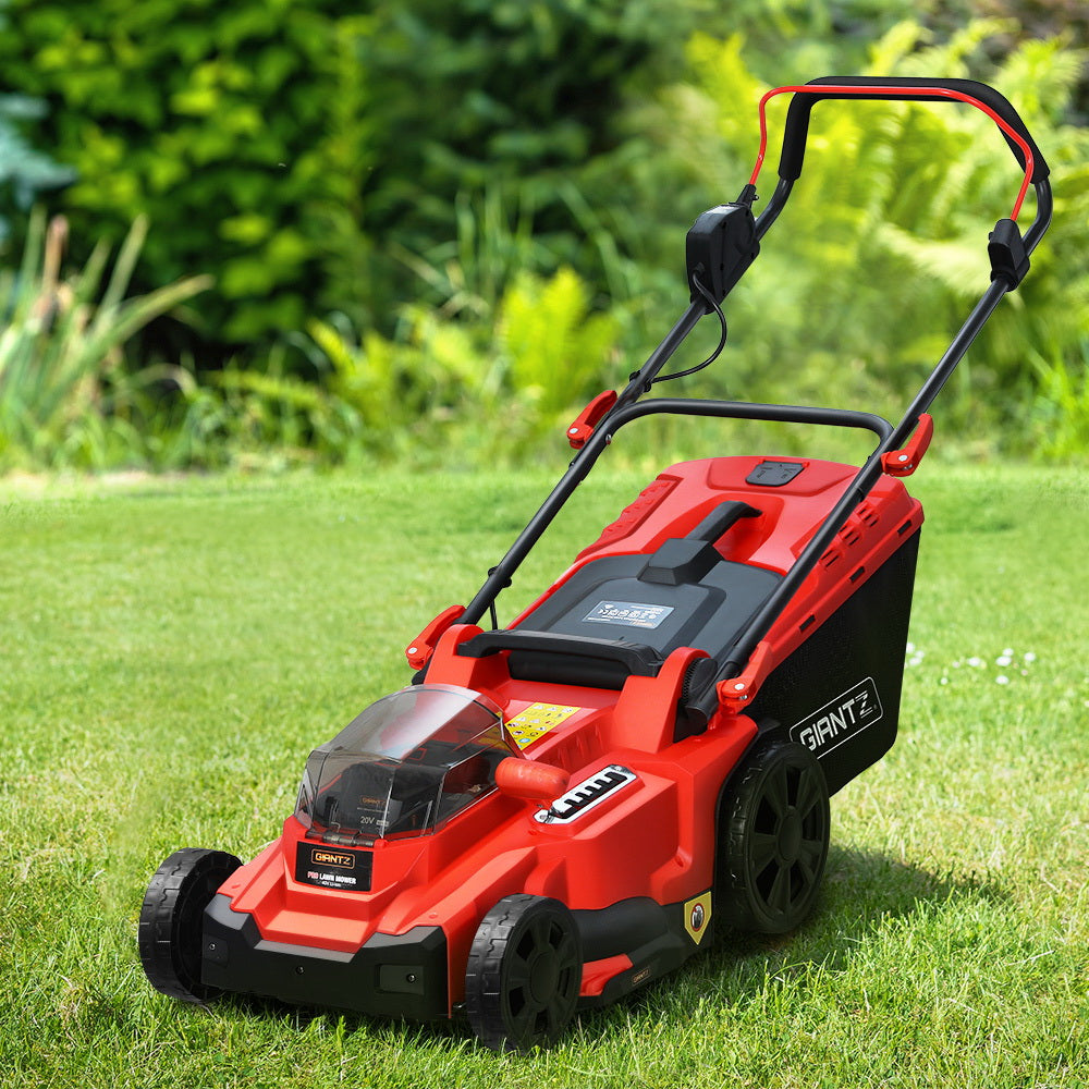 Giantz Lawn Mower Cordless Electric Lawnmower Lithium 40V Battery Powered Catch