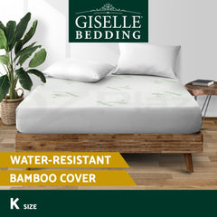 Giselle Bedding Mattress Protector Bamboo King