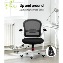 Artiss Office Chair Mesh Computer Desk Chairs Work Study Gaming Mid Back Black