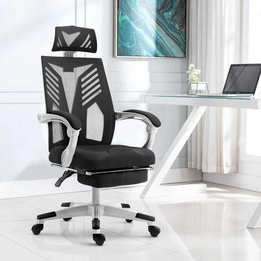 Artiss Gaming Office Chair Computer Desk Chair Home Work Recliner White