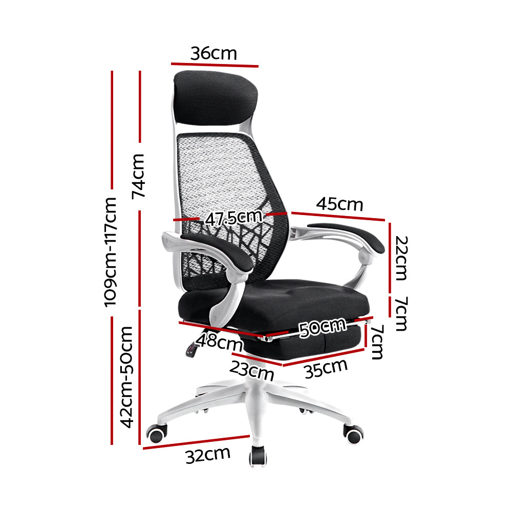 Artiss Gaming Office Chair Computer Desk Chair Home Work Study White